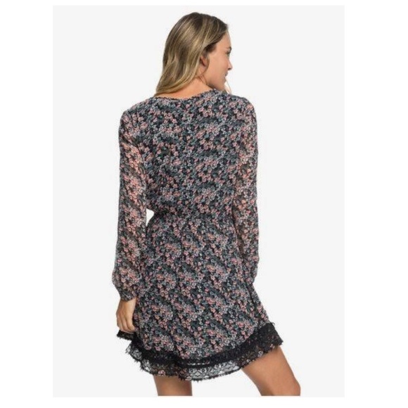 ROXY JUNIORS Side of Motion Dress Floral sz S - Picture 3 of 12